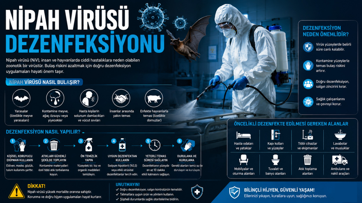 Nipah Virüsü Dezenfeksiyonu